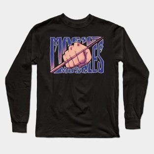 Mashle Magic and Muscles Mash Fist x Wand with Cool Streetwear Graffiti Long Sleeve T-Shirt